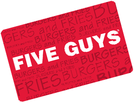 five guys gift cardTR15L